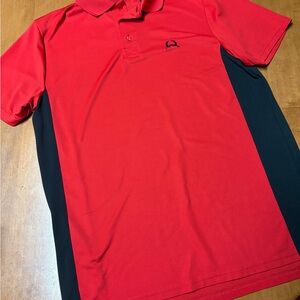 Cinch Red and Black Polo Shirt